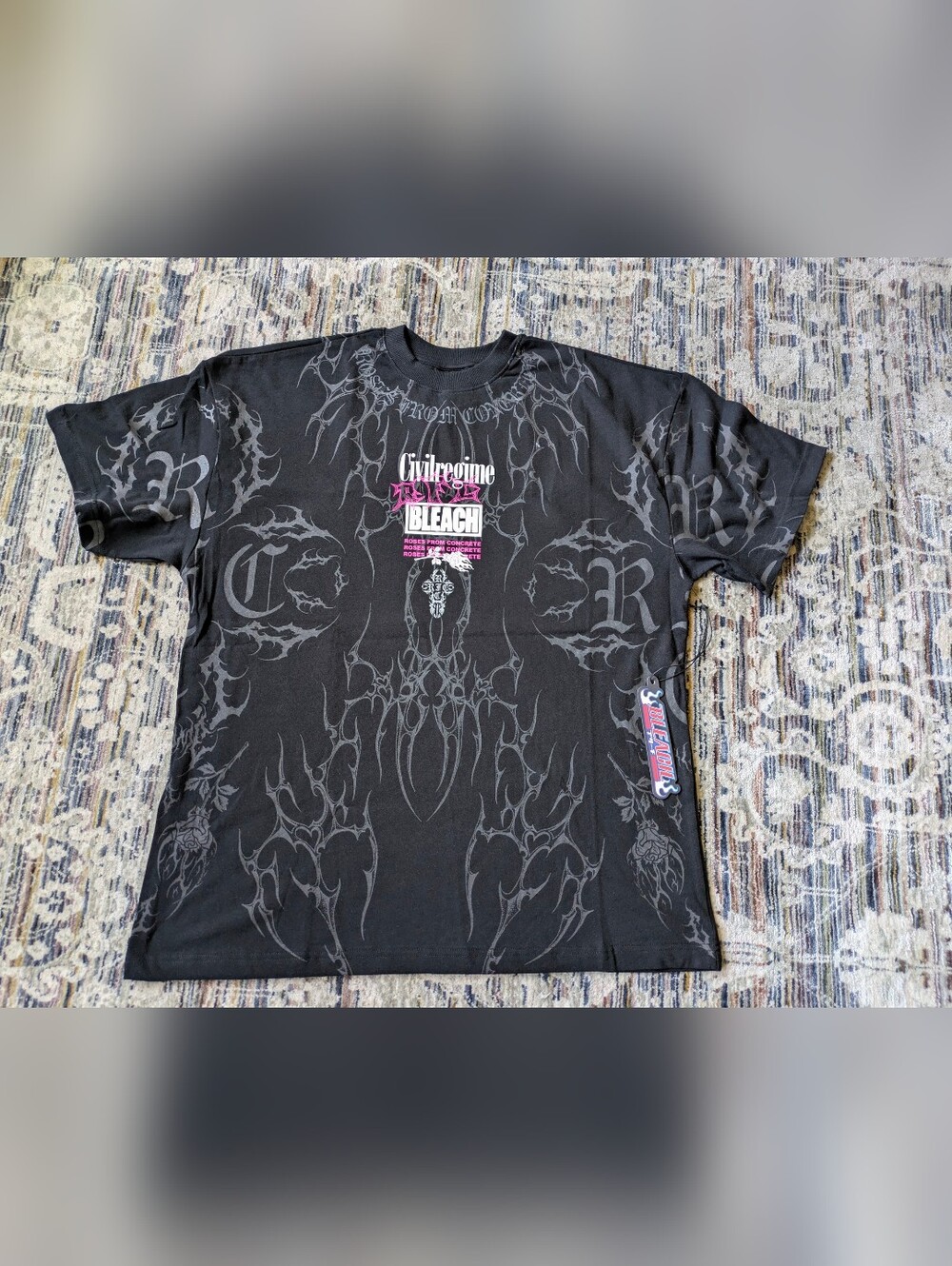 Civil Regime x Bleach Grimmjow American Classic Oversized Tee – Medium – NWT